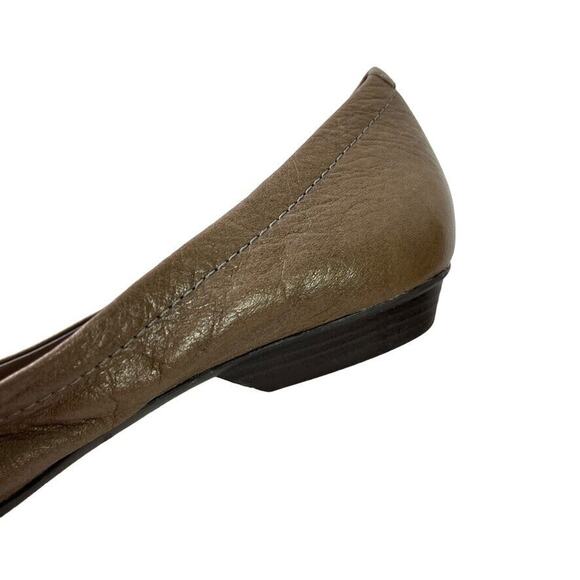 Naturalizer N5 Comfort Maude Real Leather Taupe Brown Slip On Flats Shoes 7.5 - Picture 13 of 16